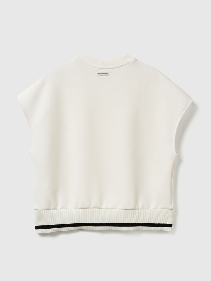 SLEEVELESS SWEATER Women image number 6